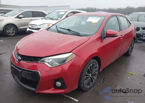 2015 Toyota Corolla S Plus z USA, uszkodzony, nr VIN 2T1BURHE6FC251248